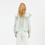 Women’s Cotton Clea Shirt - Light Aqua