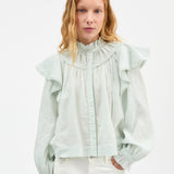 Women’s Cotton Clea Shirt - Light Aqua