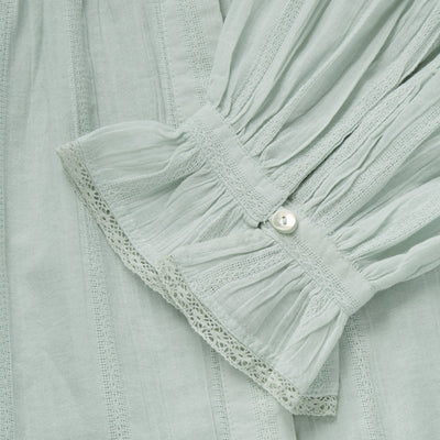 Women’s Cotton Clea Shirt - Light Aqua