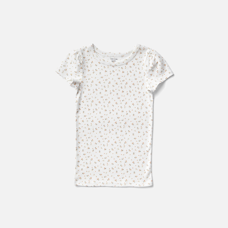 Cotton Pouf Tee - Sorbet Fleur