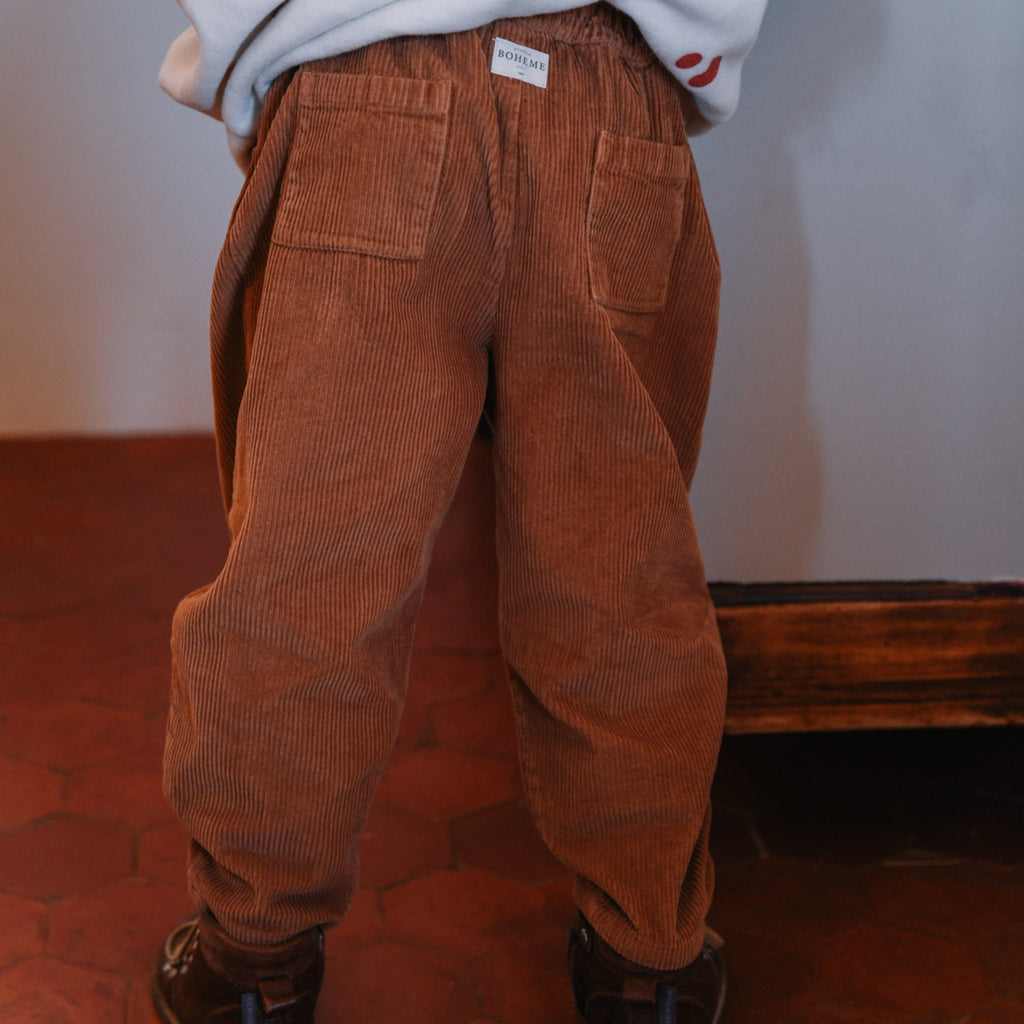 Baby & Kids Cotton Corduroy Carrot Pants - Glazed Ginger – MamaOwl
