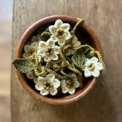 Hand Crocheted Wool Daffodil Garland