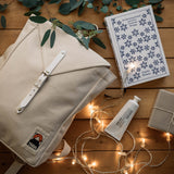 Cotton Canvas Scout Backpack - White