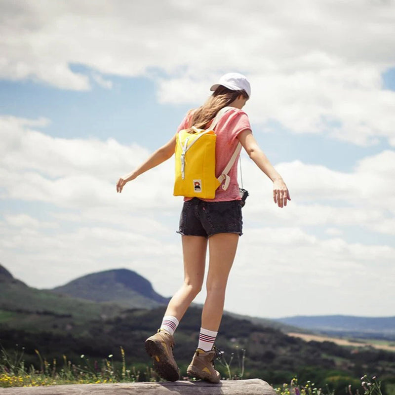 Cotton Canvas Scout Backpack - Yellow