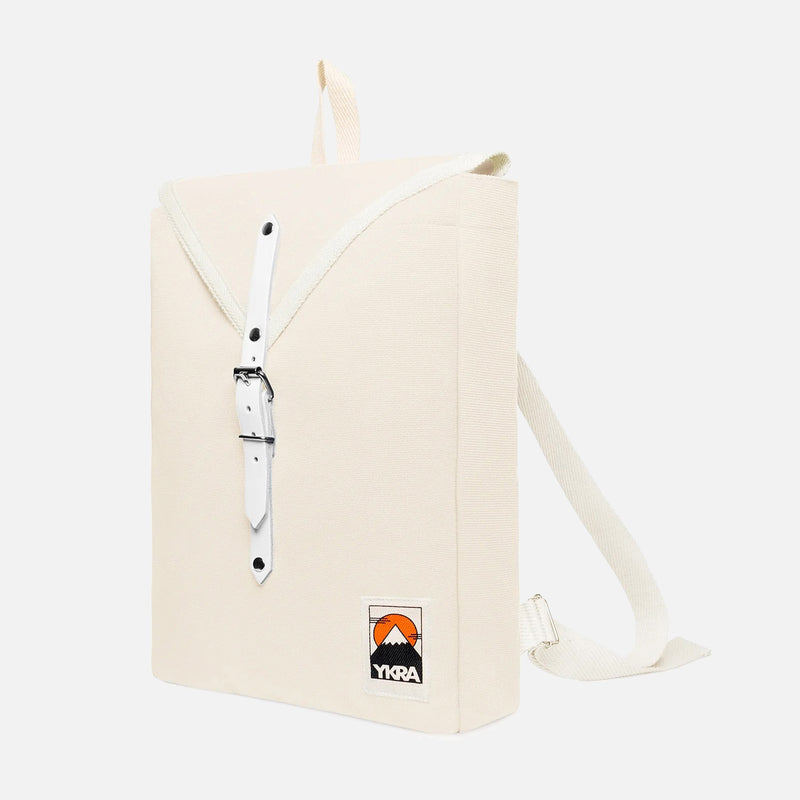 Cotton Canvas Scout Backpack - White