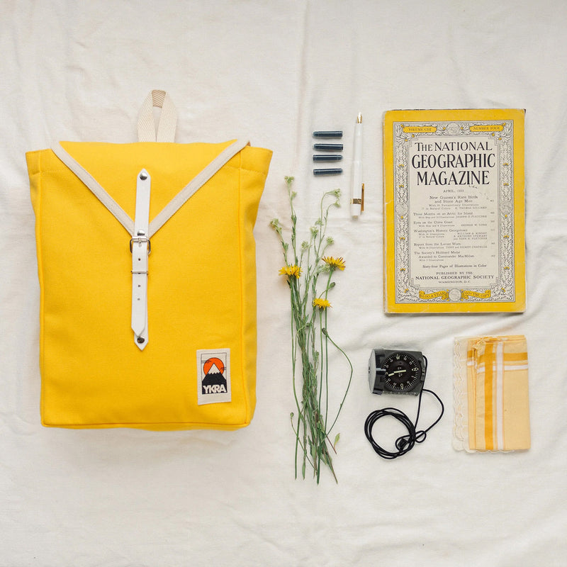 Cotton Canvas Scout Backpack - Yellow