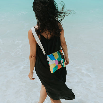 Cotton Canvas Side Pouch Bag - Porto