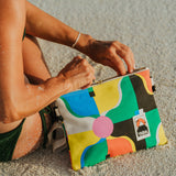 Cotton Canvas Side Pouch Bag - Porto