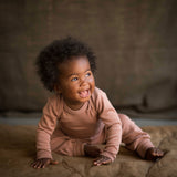 Robin Baby Body - Merino Wool & Silk - Orchid