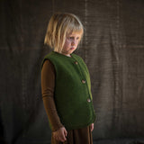 Eider Baby & Kids Vest - Merino Wool Fleece - Forest