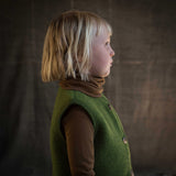 Eider Baby & Kids Vest - Merino Wool Fleece - Forest