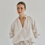Women's Cotton Irissa Blouse - White Sand