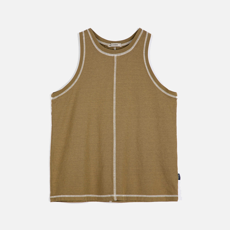 Women's Recycled Cotton Slub Tank Top - Tea