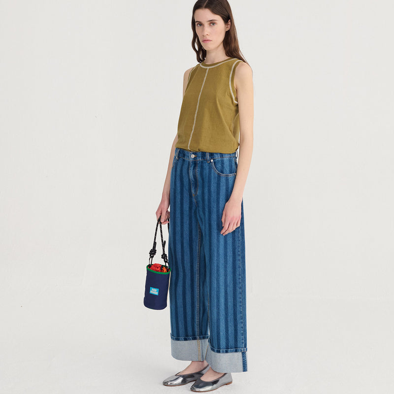 Women's Recycled Cotton Slub Tank Top - Tea