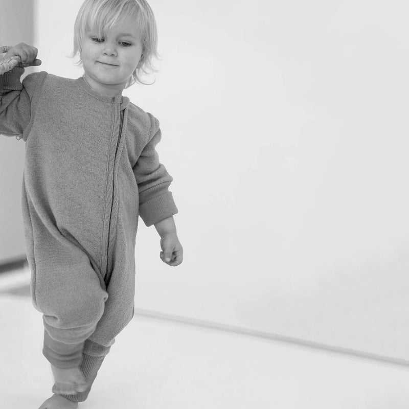 Baby & Kids Boiled Merino Wool Sleeping Bag w/Removeable Sleeves - Sage