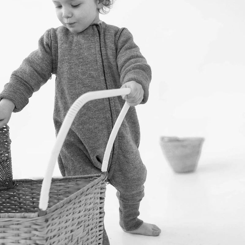 Baby & Kids Boiled Merino Wool Sleeping Bag w/Removeable Sleeves - Sage