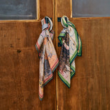 Women's Handloomed Silk Eddy Neckerchief - Passing Clouds