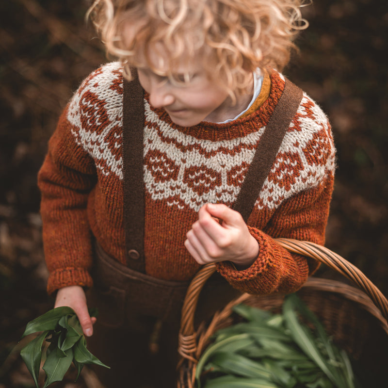 Baby & Kids Pocket Dungarees - Boiled Merino Wool - Hazelnut