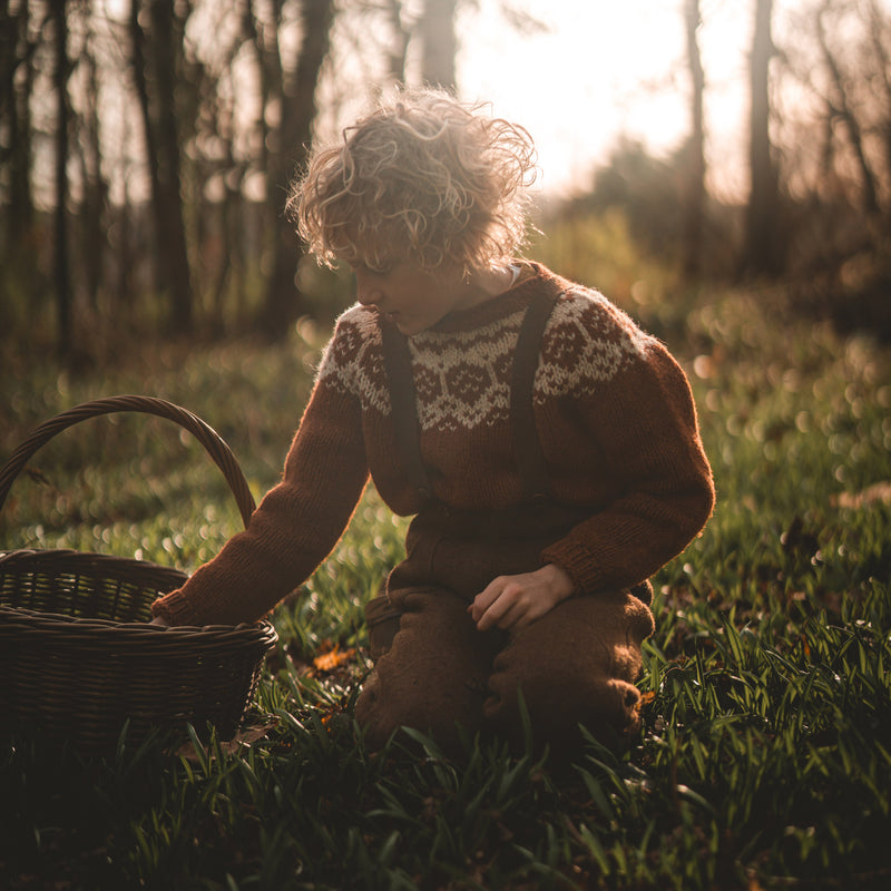 Norse Sweater - Donegal Wool - Cinnamon