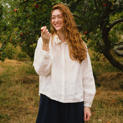 Women's Linen Binni Shirt - White Base