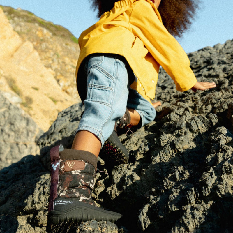 Kids Waterproof Tracker AT Boots - Mole Print