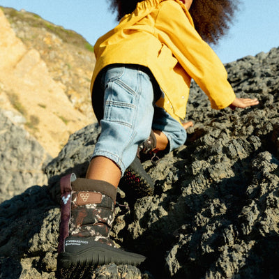 Kids Waterproof Tracker AT Boots - Mole Print