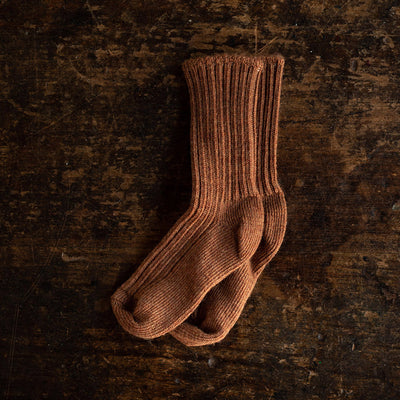 Adults Merino Wool Socks - Copper Melange