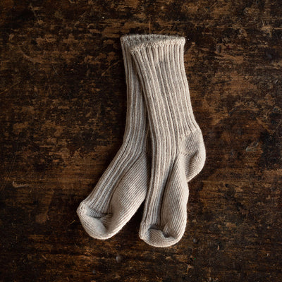 Adults Merino Wool Socks - Sand Melange