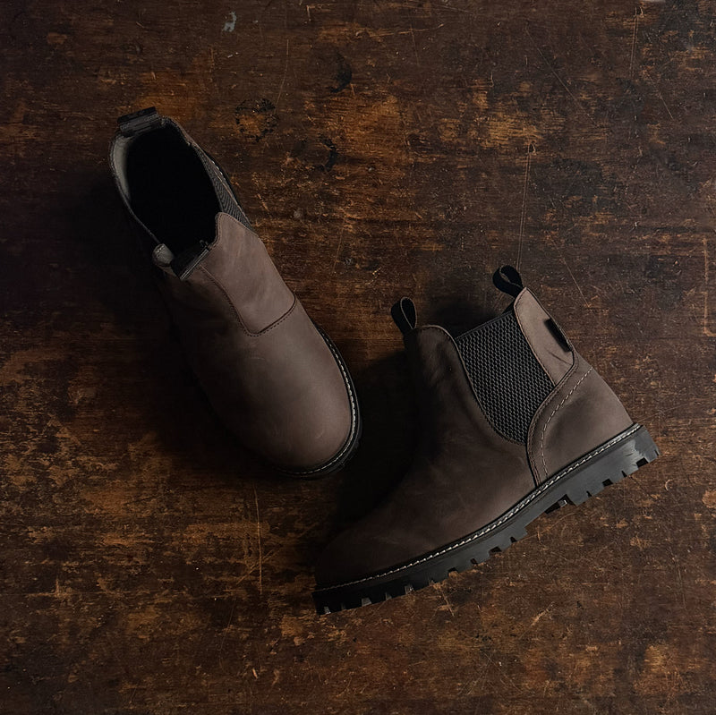 Big Kids Waterproof Chelsea Boots - Dark Brown