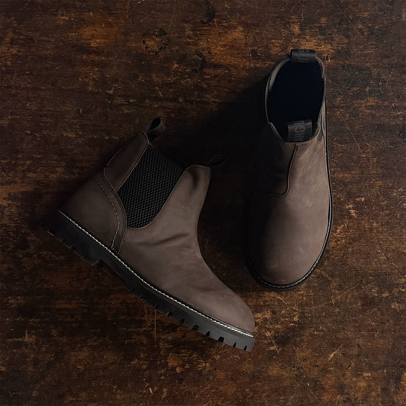 Big Kids Waterproof Chelsea Boots - Dark Brown