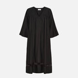 Women's Cotton Siri 3/4 Sleeve Dress - Black