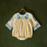 Baby Linen LS Stevie Romper - Cream