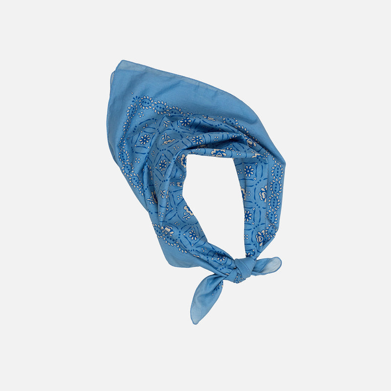Kids Cotton Voile Signature Scarf - Book Blue