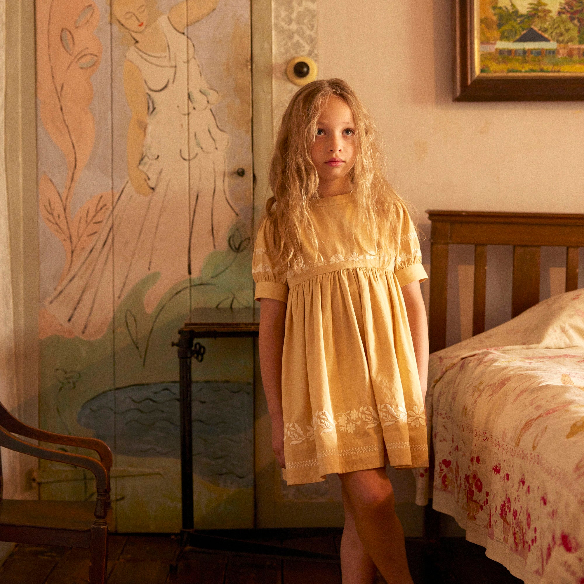 Kids Cotton Mya Dress - Vintage Melba – MamaOwl