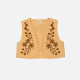 Kids Linen Bonnie Gilet - Vintage Melba