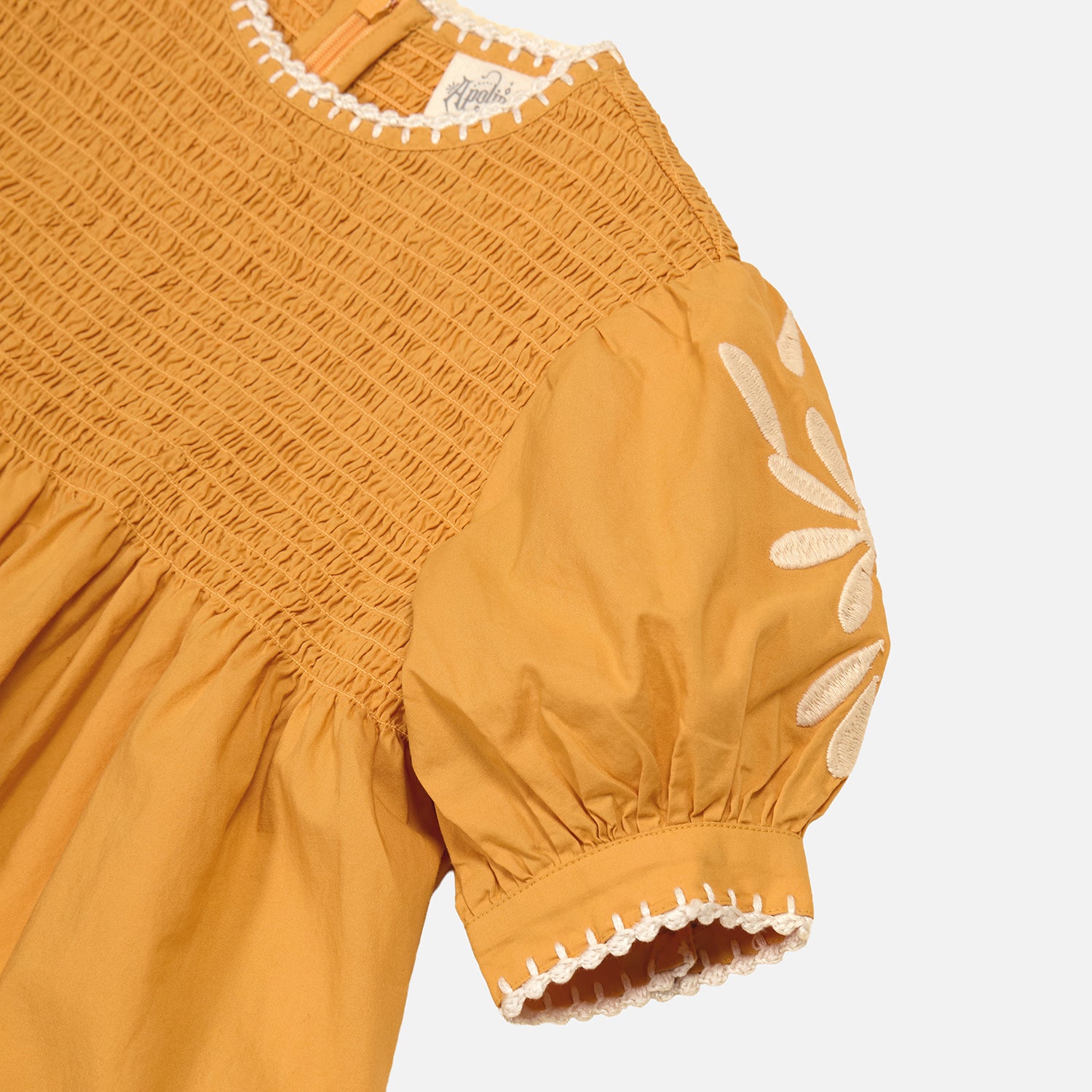 Kids Cotton Noemie Dress - Tangerine – MamaOwl