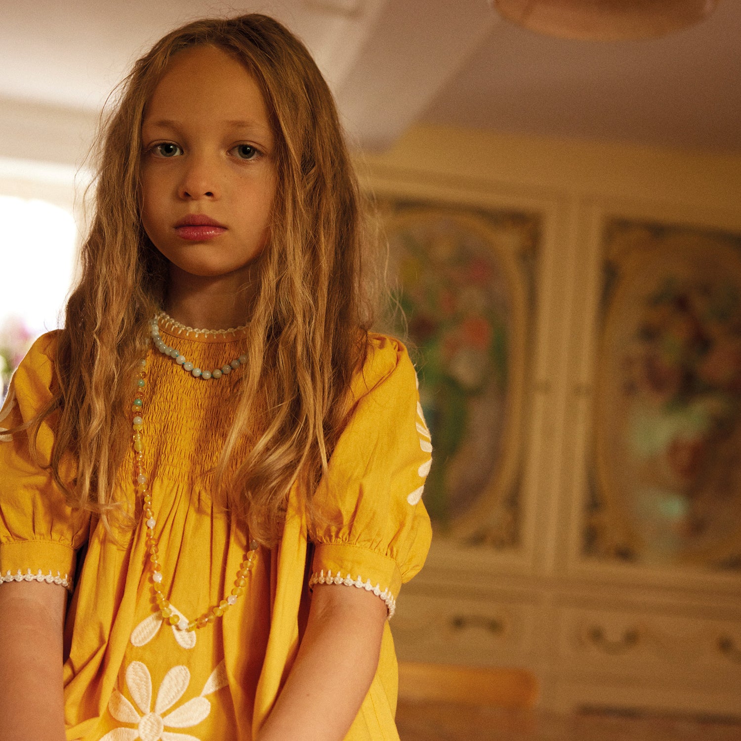 Kids Cotton Noemie Dress - Tangerine – MamaOwl