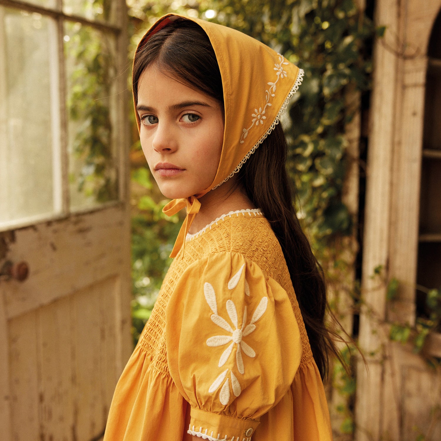 【Apolina】Noemie Dress Kids Cotton Noemie Dress - Tangerine – MamaOwl