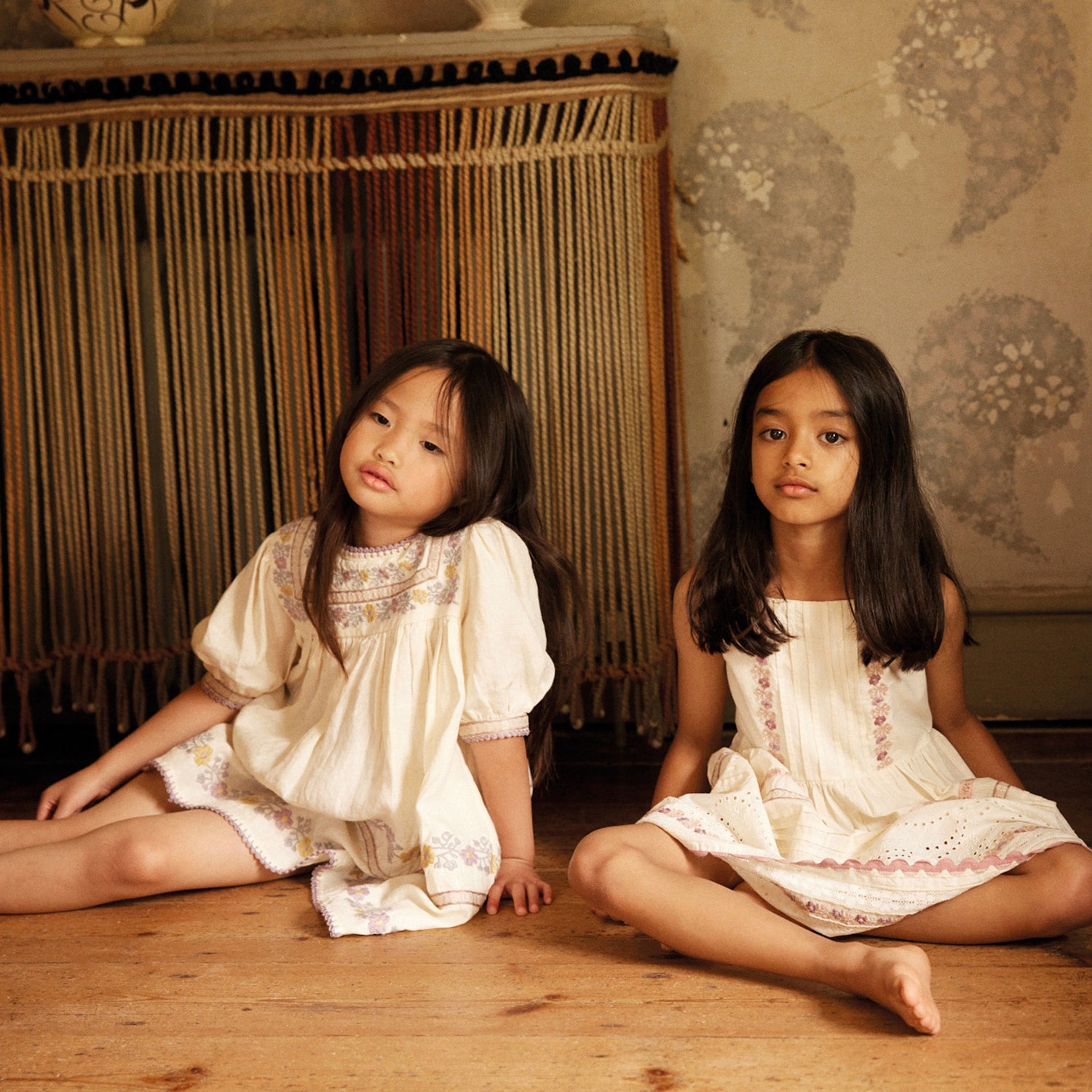 Kids Linen Patsy Ribbons Dress - Cream – MamaOwl