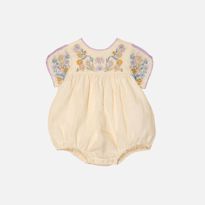 Baby Linen Stevie Bubble Romper - Cream