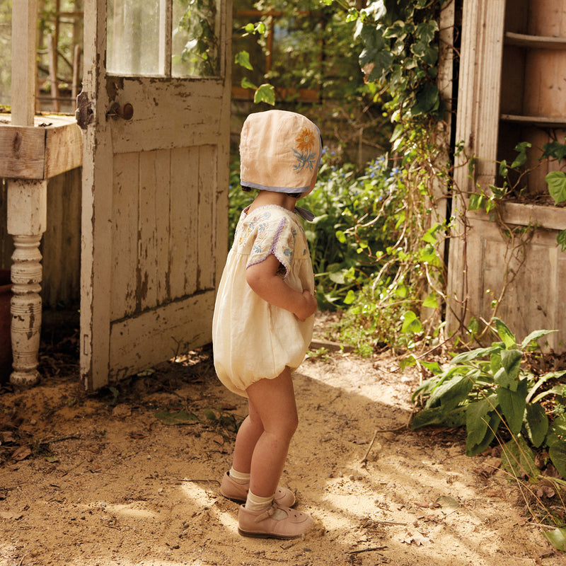 Baby Linen Stevie Bubble Romper - Cream