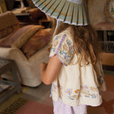 Kids Linen Stevie Blouse - Cream