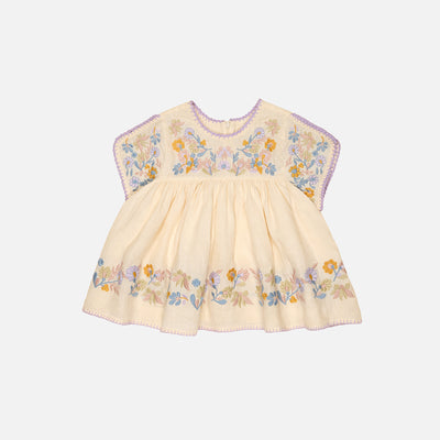 Kids Linen Stevie Blouse - Cream
