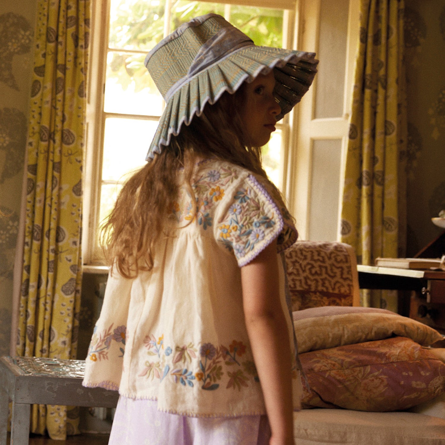 Kids Linen Stevie Blouse - Cream – MamaOwl