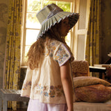 Kids Linen Stevie Blouse - Cream