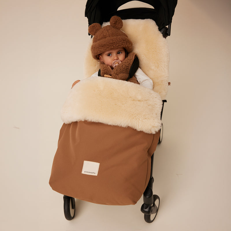 Merino Sheepskin Universal Pushchair Footmuff - Bruno