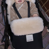 Merino Sheepskin Universal Mini Pushchair Footmuff - Milk