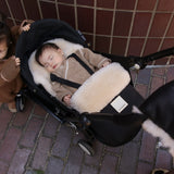 Merino Sheepskin Universal Mini Pushchair Footmuff - Milk