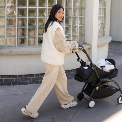 Merino Sheepskin Universal Mini Pushchair Footmuff - Toast