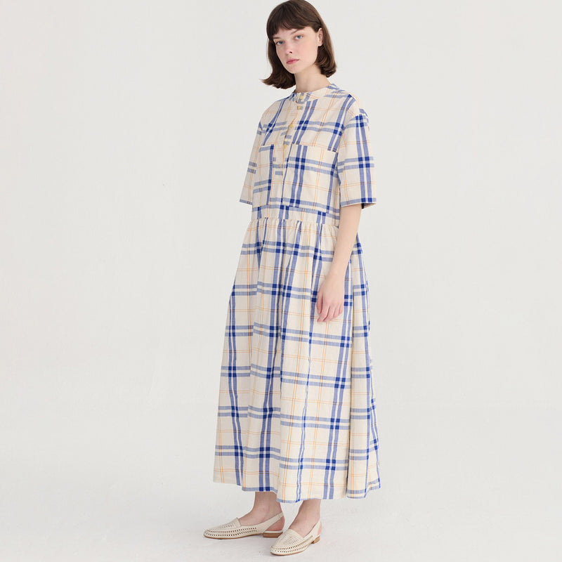 Women's Cotton Dress - Fun Tartan